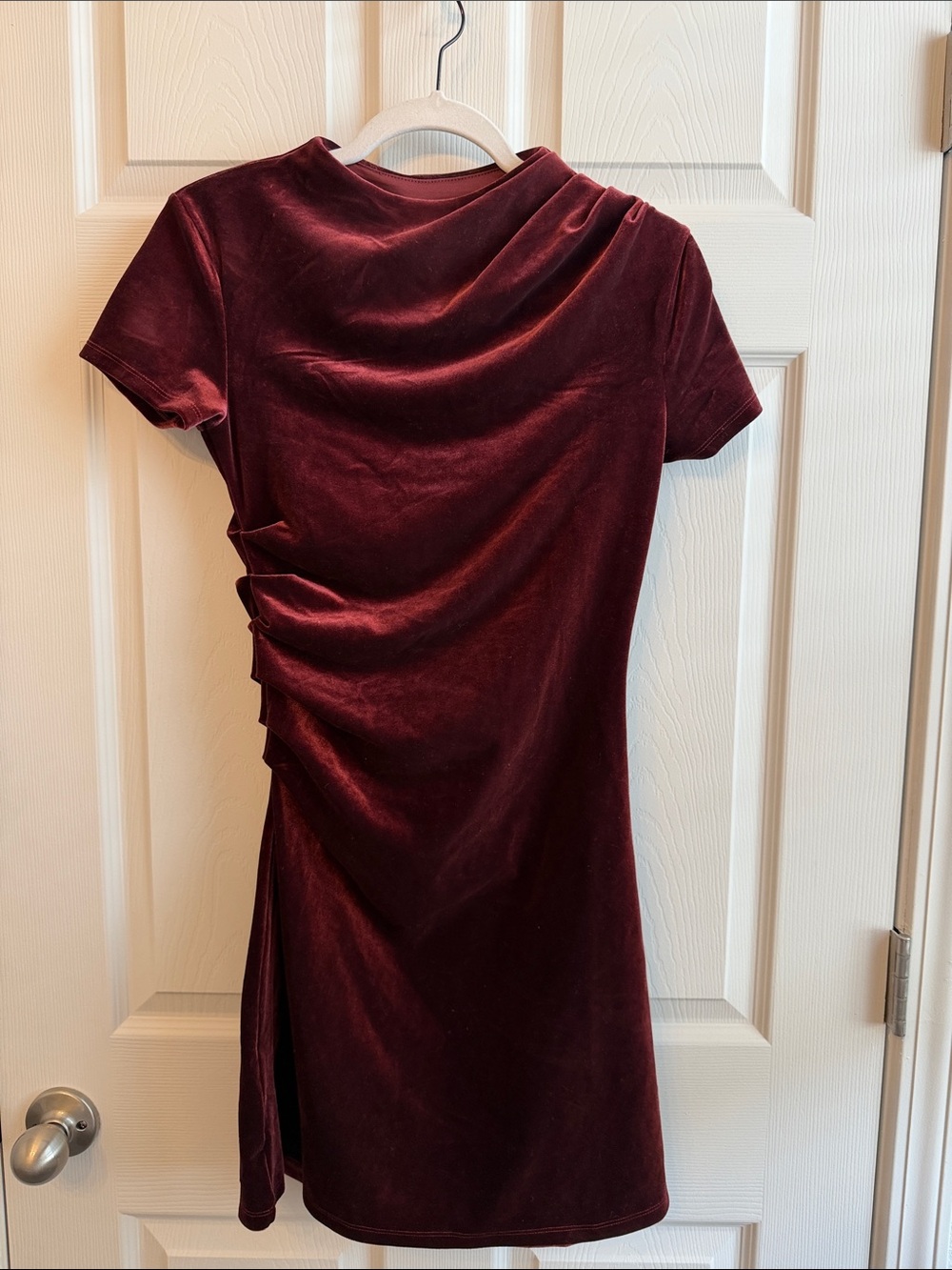 H&M | velvet high neck mini dress NWT